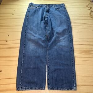 Vintage Y2K Calvin Klein Jeans Mens 36x29 Baggy Straight Leg Denim Blue Wide Leg